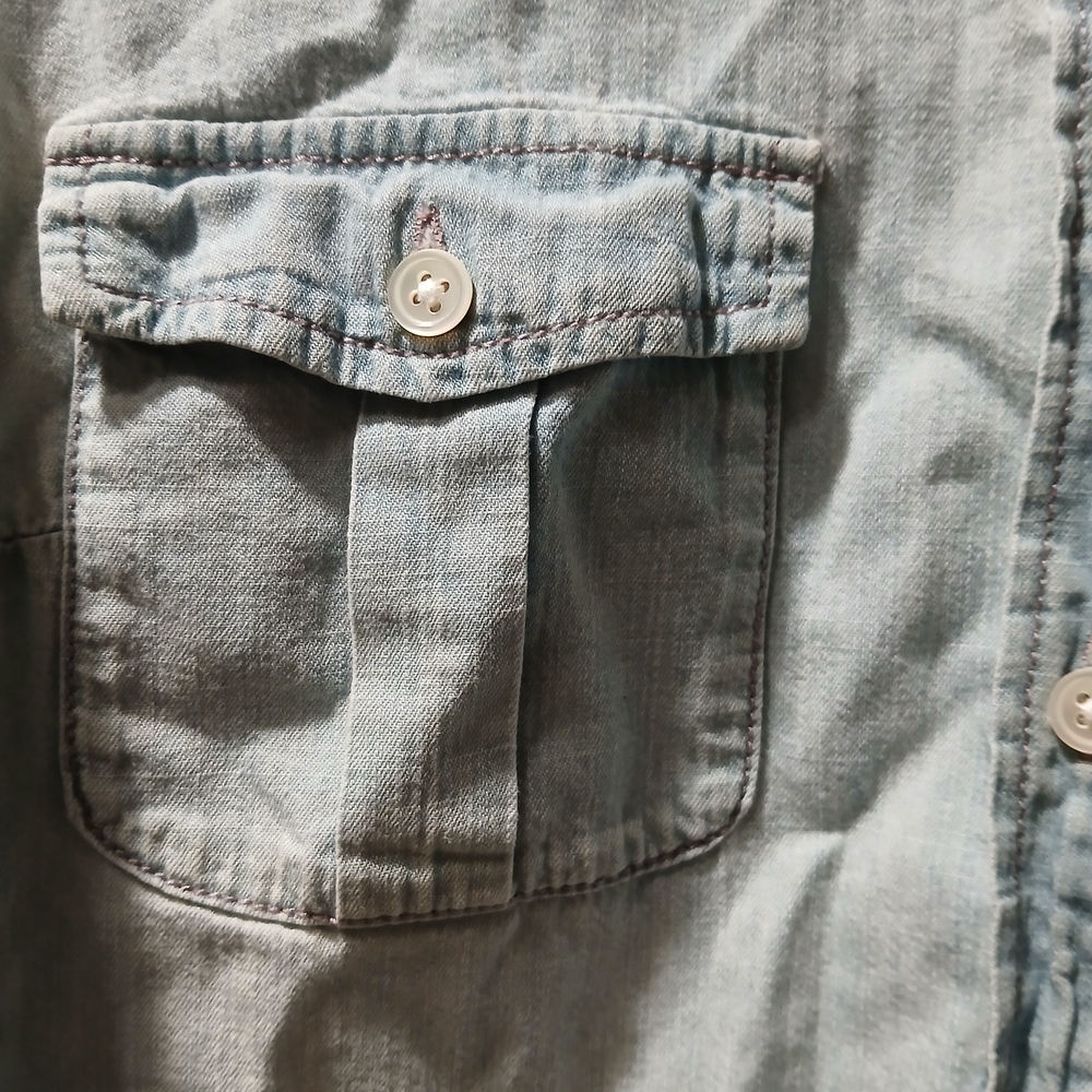 J. Crew Light Blue Denim Shirt - Picture 4 of 6